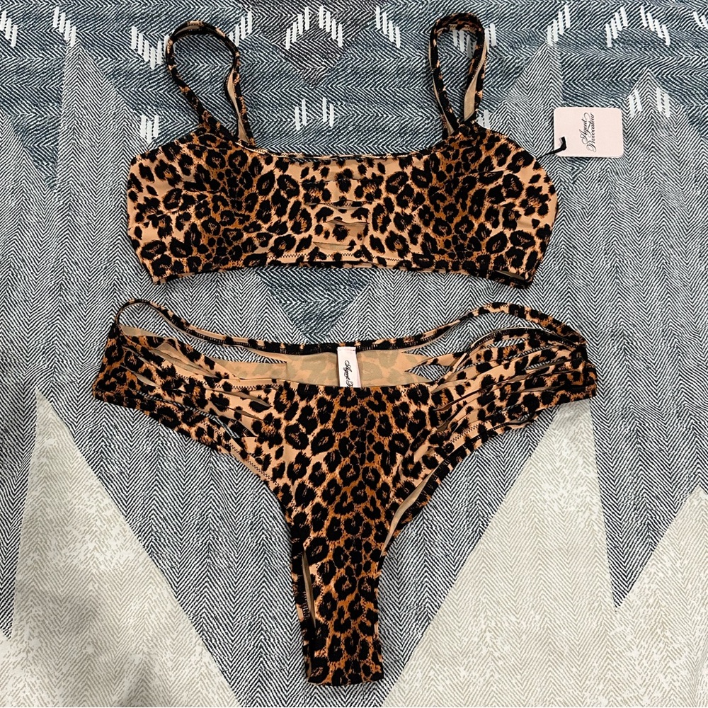 Agent Provocateur Dakotta leopard bikini
